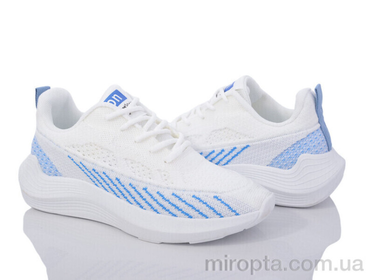 Кросівки 176-39 white-blue р: 36-41, в упаковці: 8 пар, купити тільки гуртом - 945592