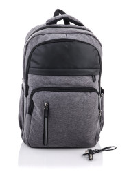 Рюкзак 625 grey з USB р: 45*18*30 см