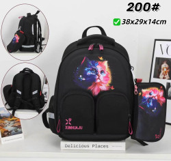 Рюкзак дитячий "200" текстиль (р: 38*29*14см) №387513
