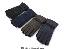 Перчаткі чоловічі "ТS6" хутро (Розмір: One Size) в упаковці 12 штук №154375