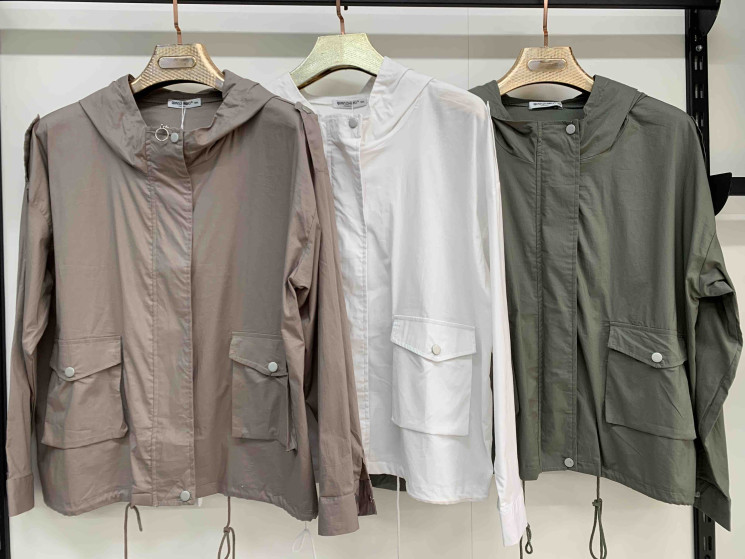 Вітрівка жіноча, котон, м.7840 (р. 3XL-7XL ), 7 кольорів,  в упаковці 5 штук №330148 - 