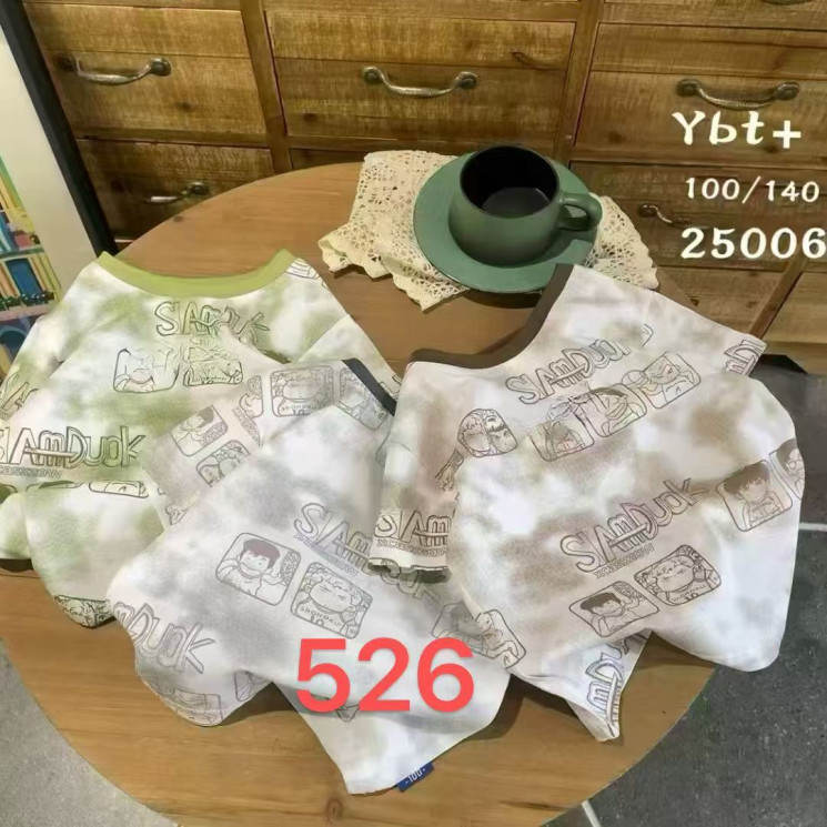 Футболка дитяча "526" (р: 100-140см) 3 кольори, в упаковці 5 шт. №369824 - Evand