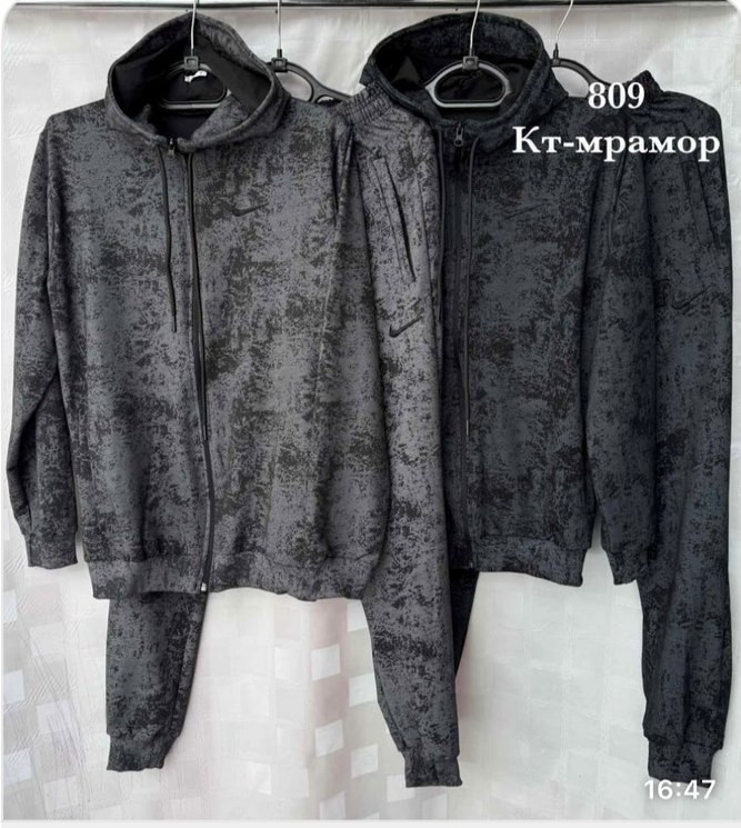 Спортивний костюм чоловічий, трикотаж, м.809 (Розмір: 46-54), 2 кольори, в упаковці 5 штук №341211 - 
