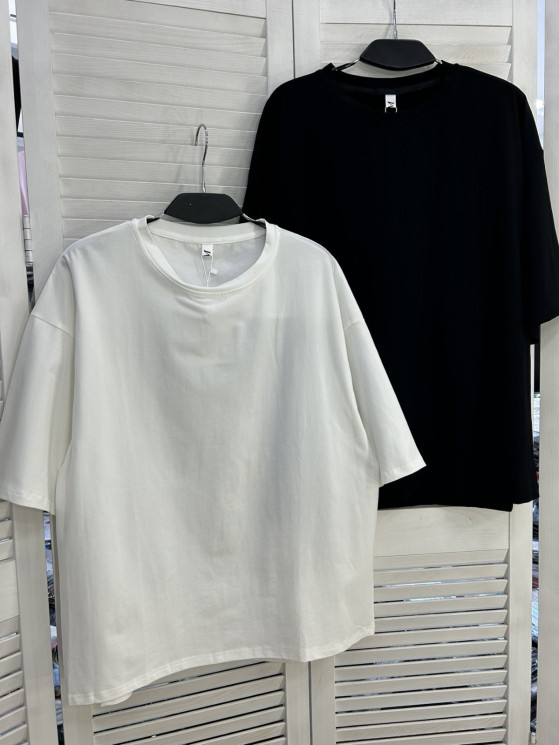 Футболка жіноча "852" котон (р: one size) 2 кольори, в упаковці 5 шт. №385967 - Mercury SE927