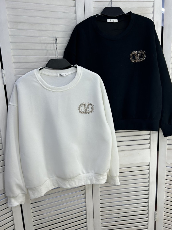 Світшот жіночий, двохнитка (р: one size) 2 кольори, в упаковці 5 шт. №387113 - Mercury SE927