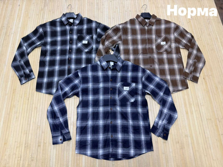 Сорочка чоловіча, байка (р: М,L,XL,2XL) 3 кольори, в упаковці 4 шт. №389103 - Turkey SE897