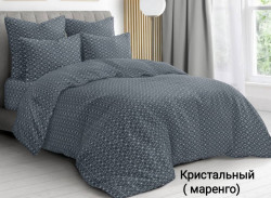 Комплект постільної білизни, бязь, м. Кристальный (маренго) (р: євро середній) №333965