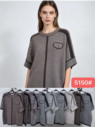 Кофта жіноча кашемір м.5150 (р.54-56) мікс кольорів в упаковці 5 штук №763875