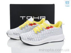 Кросівки 5003 white-grey-yellow р: 36-41, в упаковці: 8 пар, купити тільки гуртом