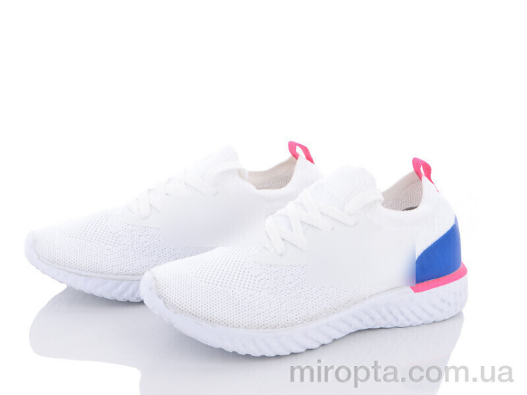 Кросівки 109-1 white-d.blue р: 36-41, в упаковці: 8 пар, купити тільки гуртом - 833072