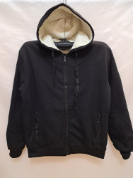 Кофта спортивна чоловіча, трикотаж, хутро, м.В2352 (Розмір: 3XL-7XL ), 3 кольори, в упаковці 5 штук №334955