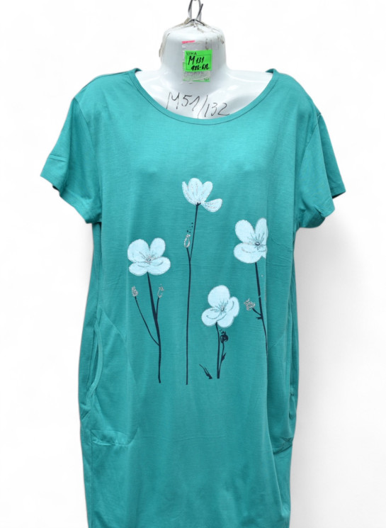 Сукня жіноча, трикотаж (р. 4XL-6XL ), мікс кольорів, в упаковці 5 шт. №313851 - Vanda SE1013