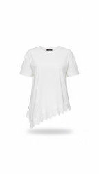 Футболка жіноча з мереживом, трикотаж кулір + мереживо м. 1217 (р: S, M, L) №822298