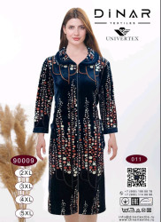 Халат жіночий, двусторонній велюр, м.90009_011 (Розмір: 2XL-5XL), в упаковці 4 штуки №320447