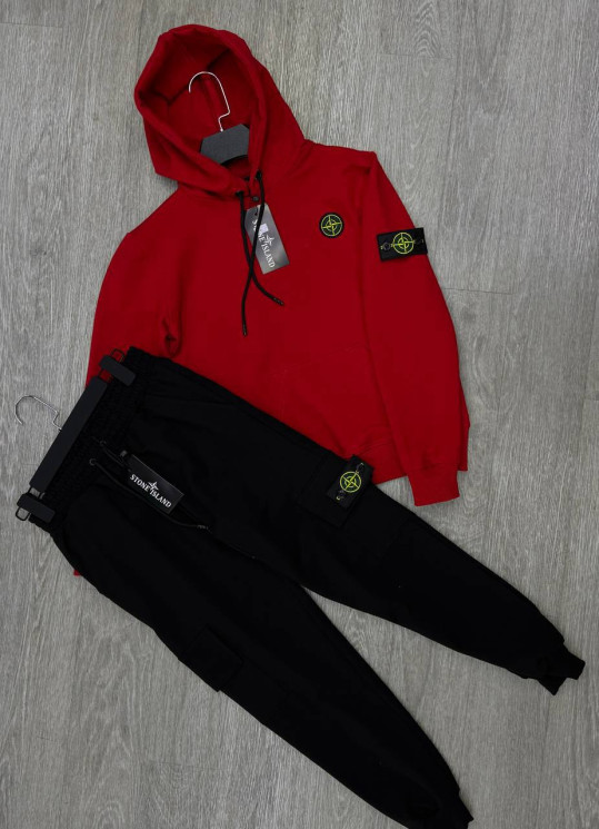 Спортивний костюм дитячий Stone Island, двохнитка (р: 9-13 років) 7 кольорів, в упаковці 5 шт. №359278 - Spider