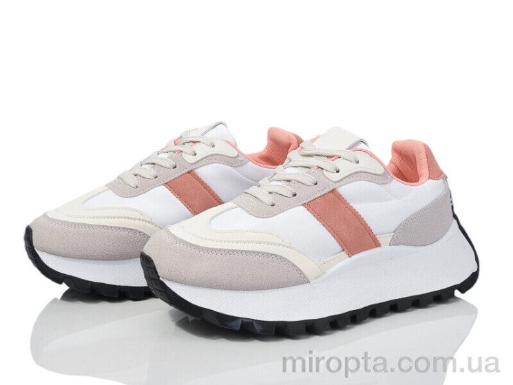 Кросівки 20-1050 beige-pink р: 36-41, в упаковці: 8 пар, купити тільки гуртом - 987746