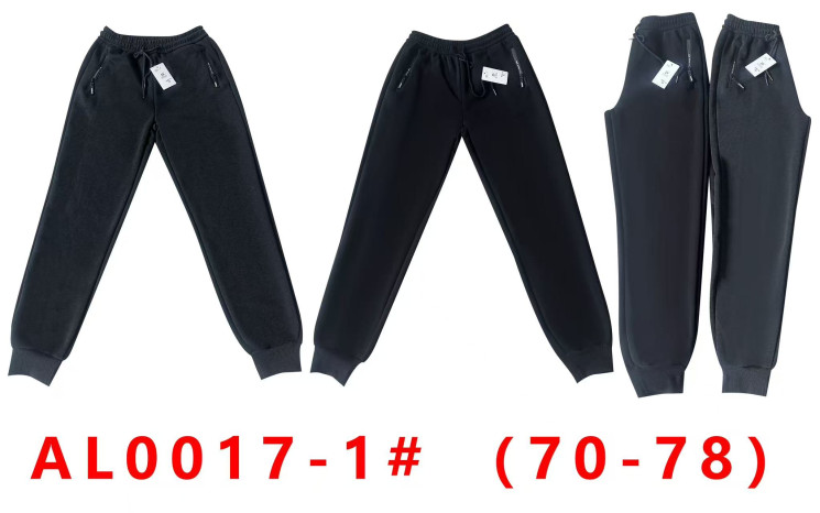 Спортивні штани чоловічі, трикотаж, байка, м.AL0017-1 (Розмір: 70-78 ), 2 кольори, в упаковці 5 шт. №333700 - 