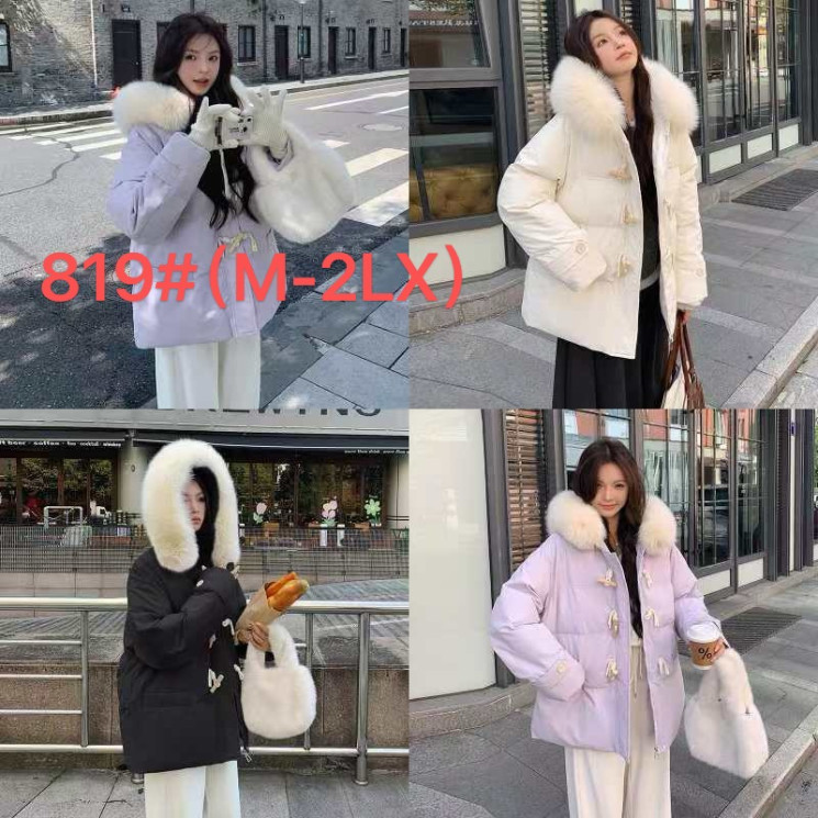Куртка жіноча, плащівка "819" зима (р: M-2XL) 3 кольори, в упаковці 4 шт. №360379 - Topmix WE1172