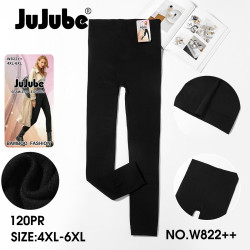 Лосини жіночі, трикотаж, хутро, м.W822 (р. 4XL-6XL ), в упаковці 12 штук №336770