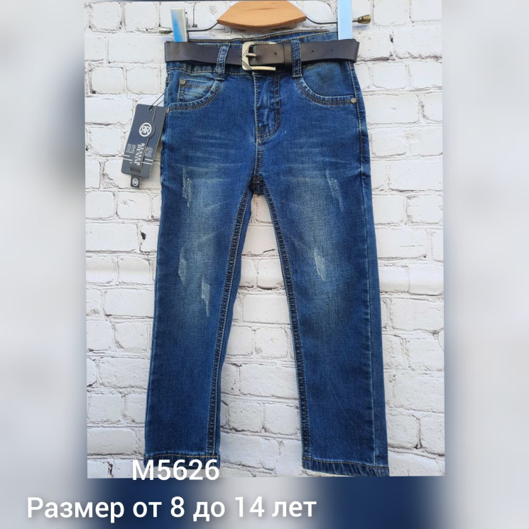 Джинсові штани для хлопчика, джинс стрейч, м. M5626 (Розмір: 8-14 років), в упаковці 6 штук №324067 - Sandra SE887