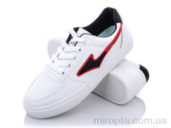 Кросівки Z4(6821) white-black-red р: 35-40, в упаковці: 6 пар, купити тільки гуртом