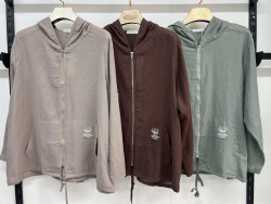 Вітровка жіноча льон м.220741 (р:3XL-6XL) 6 кольорів в упаковці 4 штуки №763562