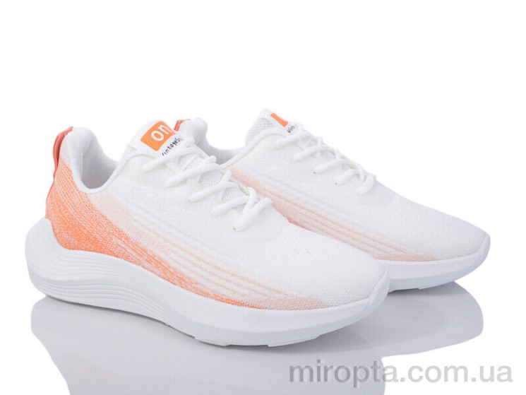 Кросівки 176-40 white-orange р: 36-41, в упаковці: 8 пар, купити тільки гуртом - 945594