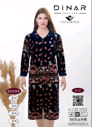 Халат жіночий, двусторонній велюр, м.90009-012 (Розмір: 2XL-5XL), в упаковці 4 штуки №320448
