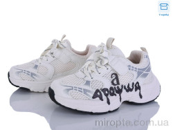Кросівки ABC2163P white р: 33-38, в упаковці: 6 пар, купити тільки гуртом