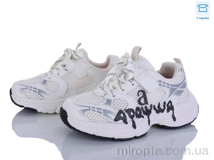 Кросівки ABC2163P white р: 33-38, в упаковці: 6 пар, купити тільки гуртом - 1171679