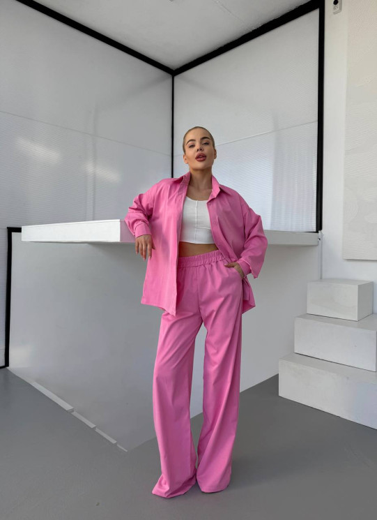 Костюм жіночий (сорочка + штани), 100% котон м.486 (р: 42-44, 46-48) №808174 - 