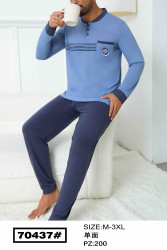 Піжама чоловіча, трикотаж, м.70437 (р. M-3XL), в упаковці 5 шт. №343519