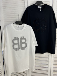 Футболка жіноча "2161" котон (р: one size) 2 кольори, в упаковці 5 шт. №385908