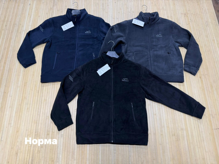 Кофта чоловіча, фліс (р: М,L,XL,2XL,3XL) 3 кольори, в упаковці 5 шт. №389105 - Turkey SE897