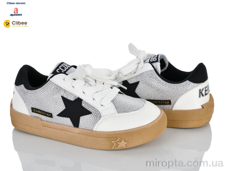 Кросівки ABC261096-1 white-black р: 31-37, в упаковці: 7 пар, купити тільки гуртом - 1206994