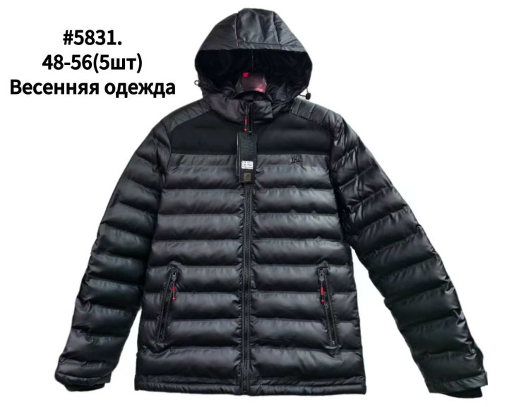 Куртка весняна чоловіча, плащівка, холофайбер, м.5831 (р. 48-56 ), в упаковці 5 штук №339443 - Vanda SE1013