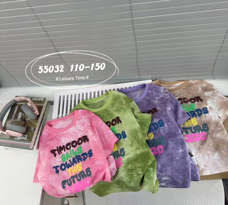 Футболка юніора "55032" (р: 110-150) 4 кольори, в упаковці 5 шт. №367067 - Amour SE656