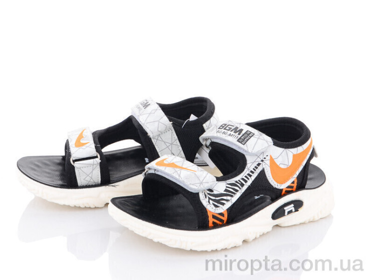 Сандалі DL45(B01) white-orange р: 27-31, в упаковці: 5 пар, купити тільки гуртом - 823033