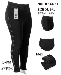 Лосини жіночі хутро м. DFK 669-1 (р: XL-6XL) в упаковці 6 штук  №757997
