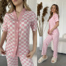 Костюм домашній жіночий, котон-спандекс м.7197 (р: M, L, XL, XXL) №809771 - 