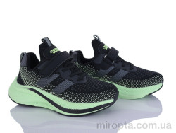 Кросівки N1350P-1 black-green р: 32-37, в упаковці: 6 пар, купити тільки гуртом
