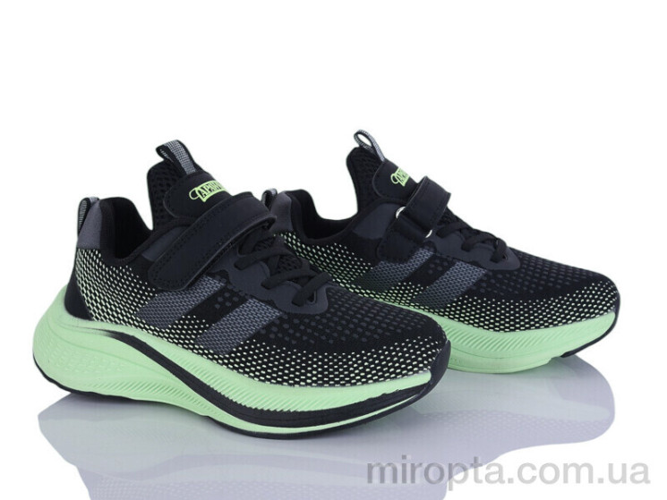 Кросівки N1350P-1 black-green р: 32-37, в упаковці: 6 пар, купити тільки гуртом - 1171695