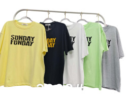 Футболка жіноча, котон (розмір: L-2XL ), мікс кольорів, в упаковці 6 штук №344625