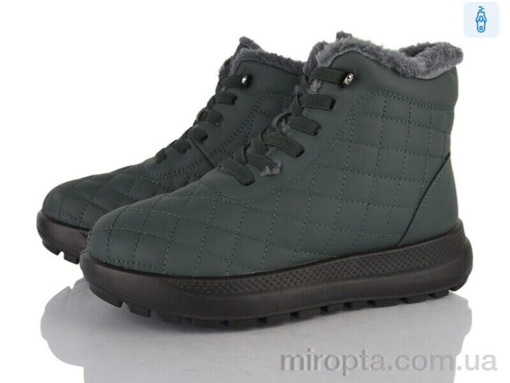 Черевики 60955 green р: 37-42, в упаковці: 8 пар, купити тільки гуртом - 1117172