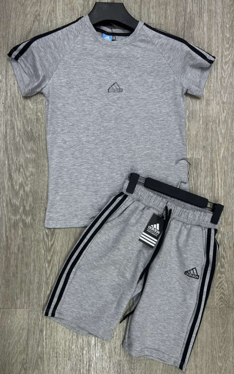 Спортивний костюм дитячий Adidas, турецька двунитка, пеньє, м.81-3/ 82-3 (Розмір: 13-17 років ), 4 кольори, в упаковці 5 шт. №330961 - 