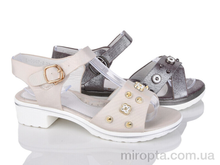 Босоніжки 575-27 mix р: 32-37, в упаковці: 16 пар, купити тільки гуртом - 1074900