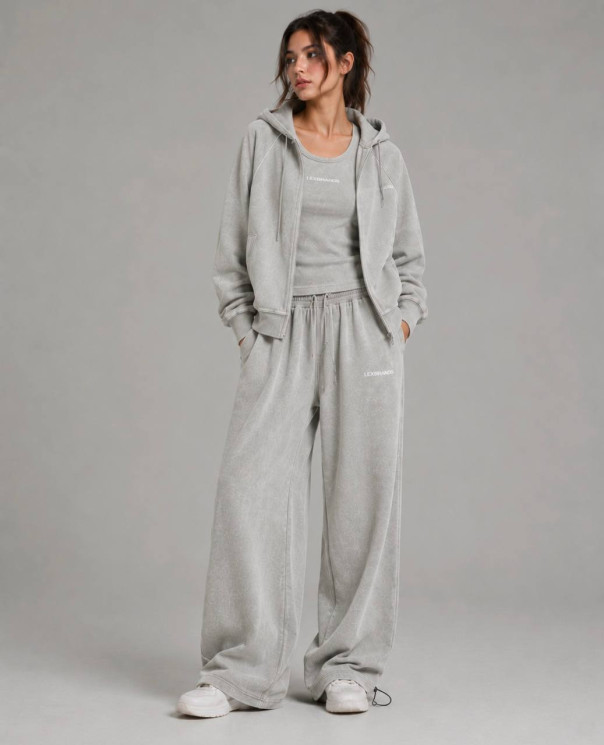 Костюм жіночий "трійка" в стилі casual look з ефектом варьонки, костюм - китайський трикотаж двонитка + майка - трикотаж рубчик м. BX1906 (р: M, L, XL) №823684 - 