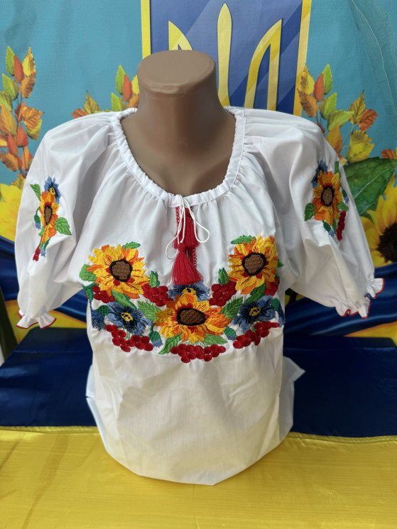 Вишиванка дитяча, паплін (розміри: 152-170), в упаковці 4 штуки №313813 - Delux 909