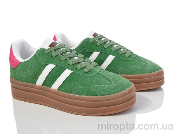 Кросівки 20-1046-2 green р: 36-41, в упаковці: 8 пар, купити тільки гуртом - 969336