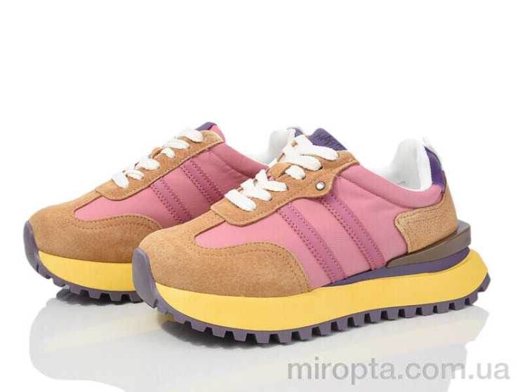 Кросівки 197-198 pink р: 36-41, в упаковці: 8 пар, купити тільки гуртом - 987750